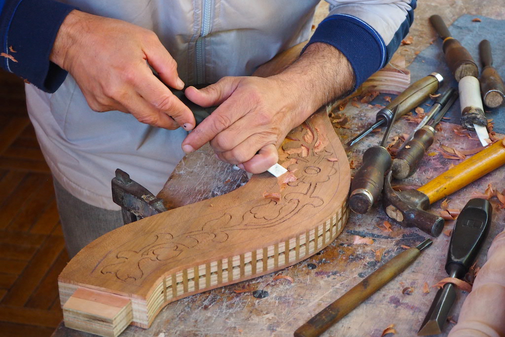 Harp maker, Paraguay
