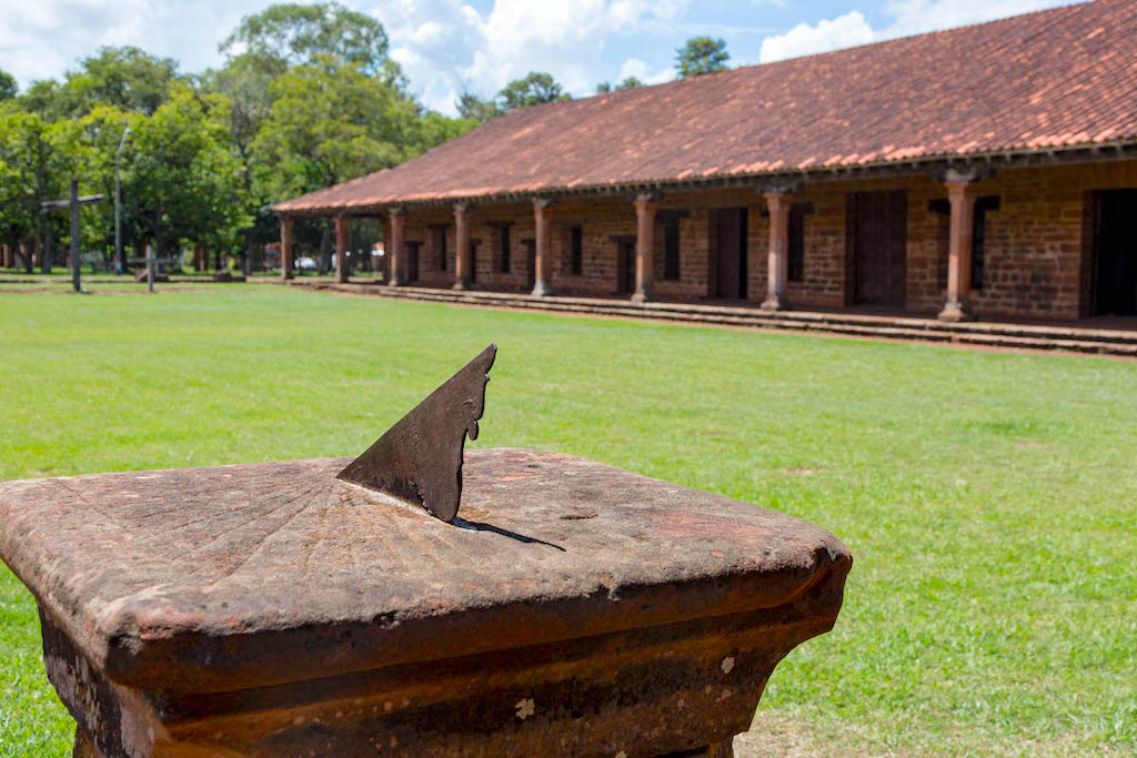 Sundial at San Cosme y Damian