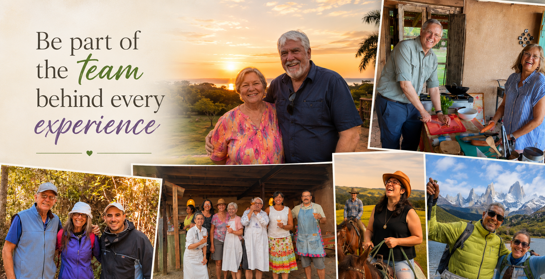 Be part of the team behind every experience