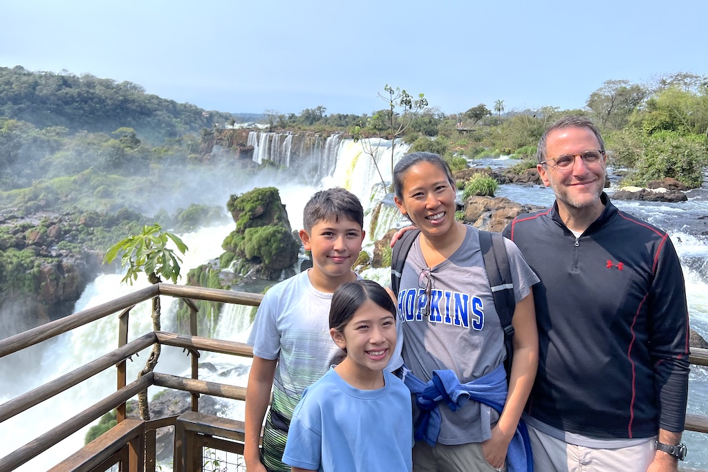 Family at Iguazu Falls