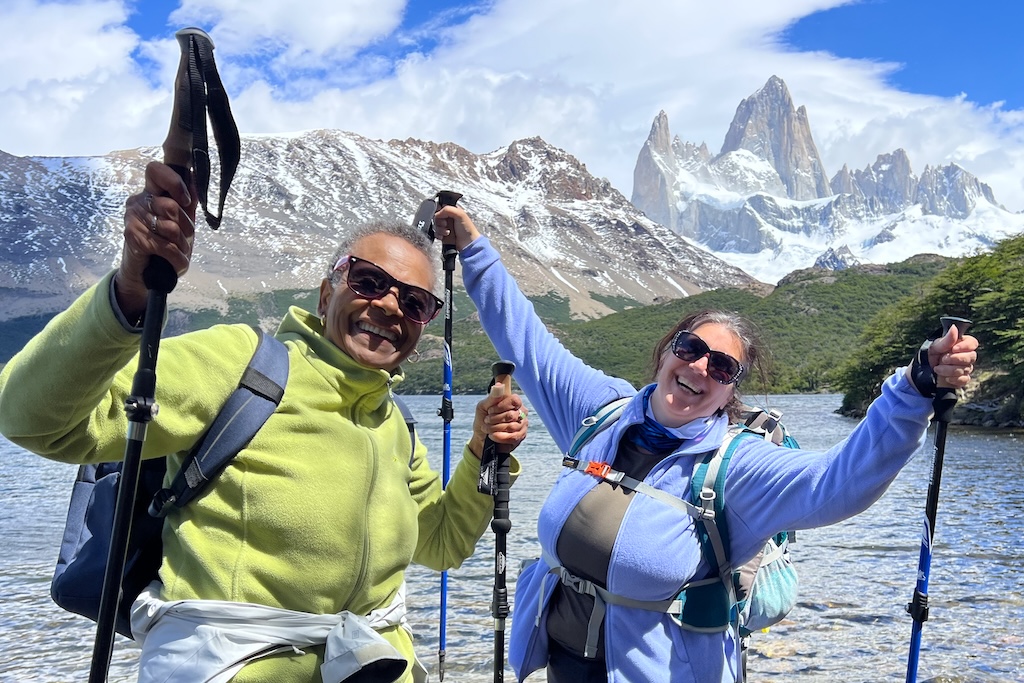 Ladies hiking in Patagonia